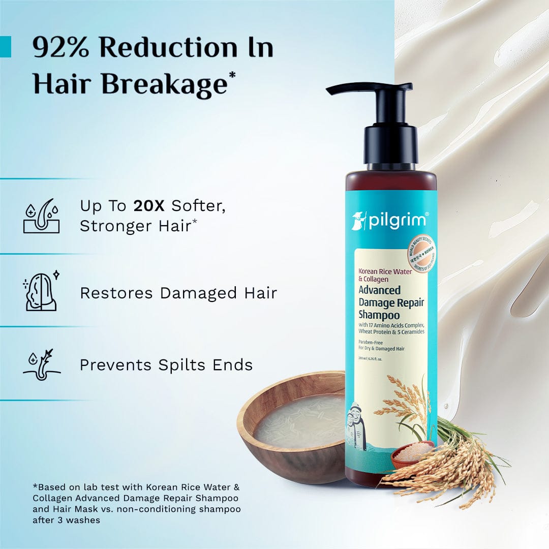 Korean Rice Water & Collagen Advanced Damage Repair Shampoo 200ml