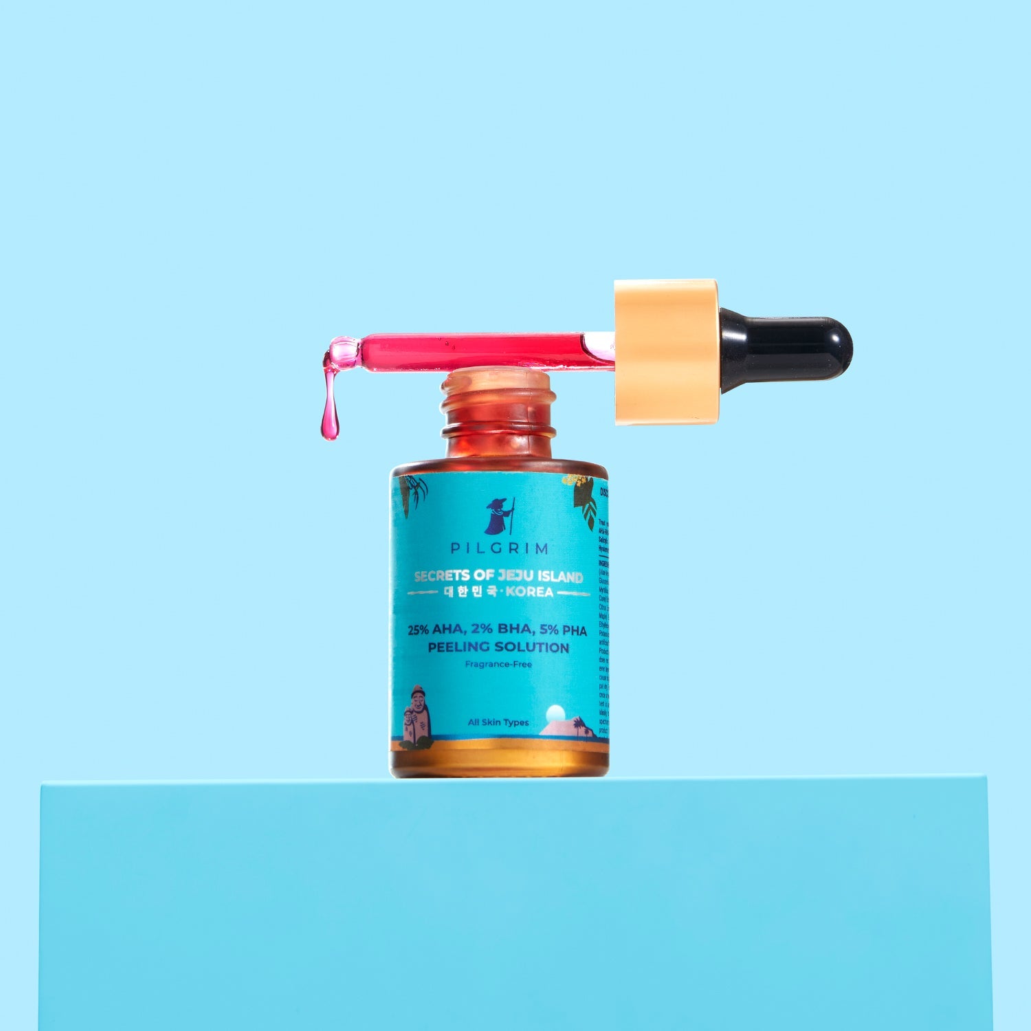 Peeling Solution for Face with 25% AHA + 2% BHA + 5% PHA | 10-Minute Facial | Chemical peel for face for glowing skin | Exfoliating serum 30ml - Image