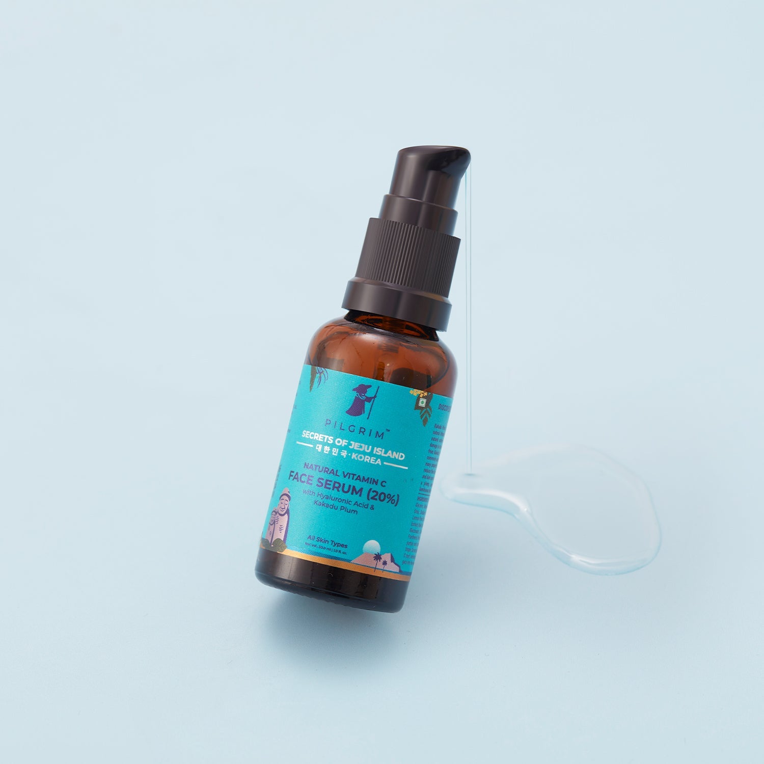 20% Vitamin C Face Serum with Hyaluronic Acid & Kakadu Plum for glowing/Dry/Oily skin & Combination Skin 30ml - Image