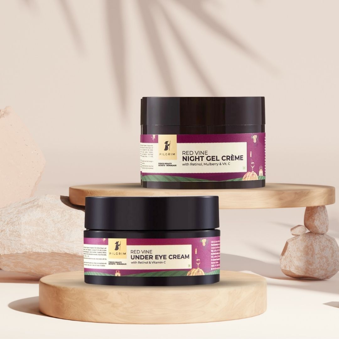 Red Vine Night Gel Creme & Under Eye Cream Combo