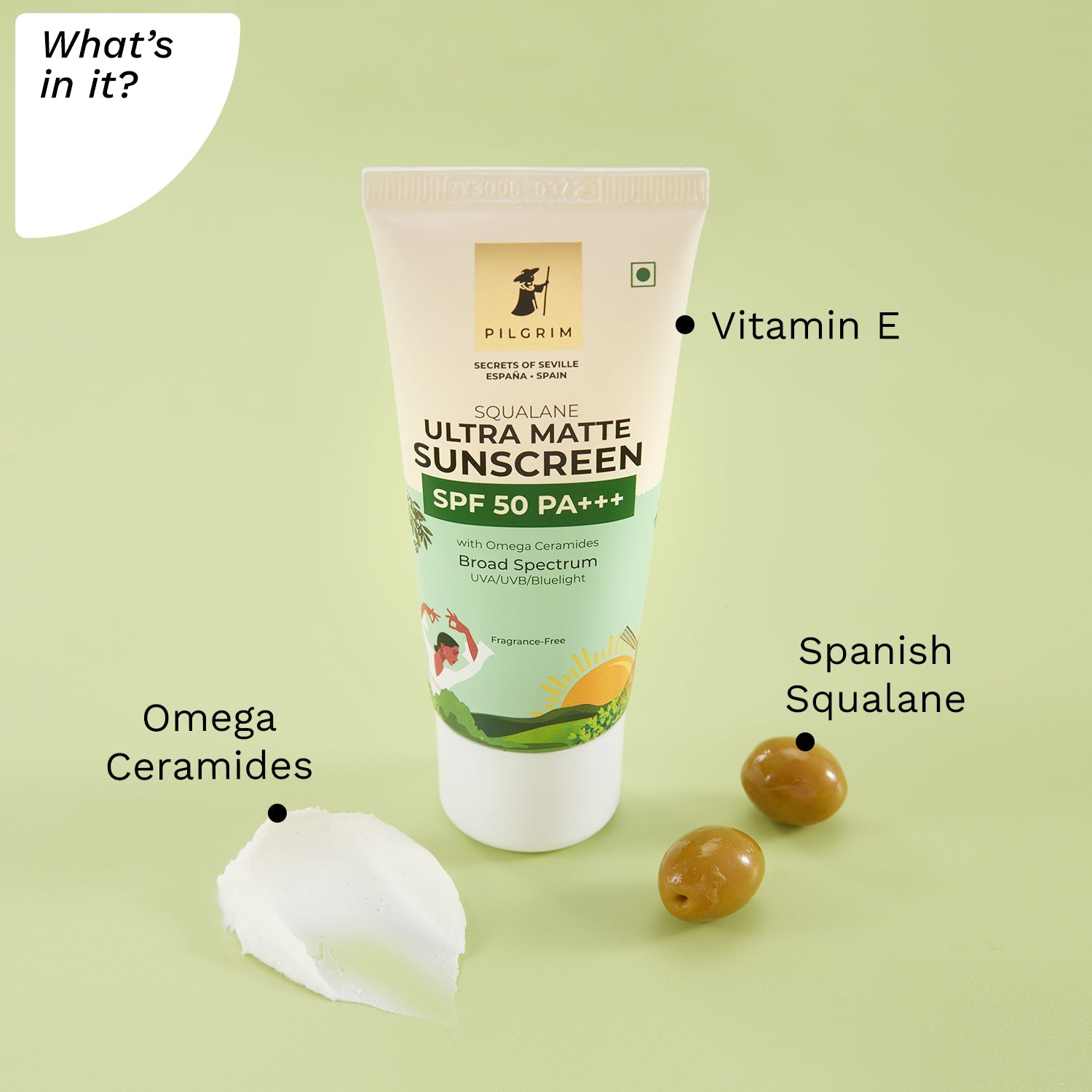 SQUALANE ULTRA MATTE SUNSCREEN SPF 50 PA+++ -What&