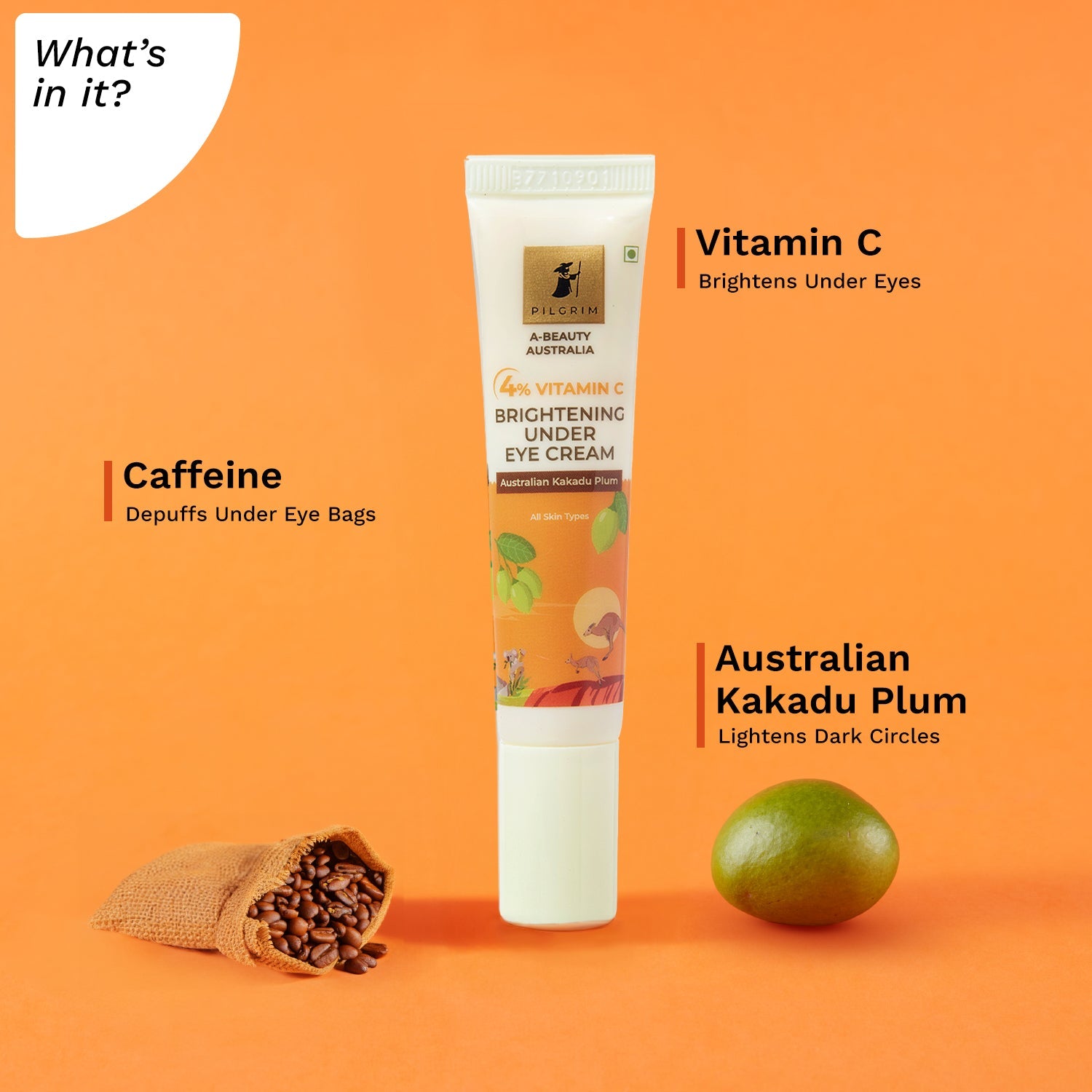 Australian Collection - 4% VITAMIN C  BRIGHTENING UNDER EYE CREAM What&