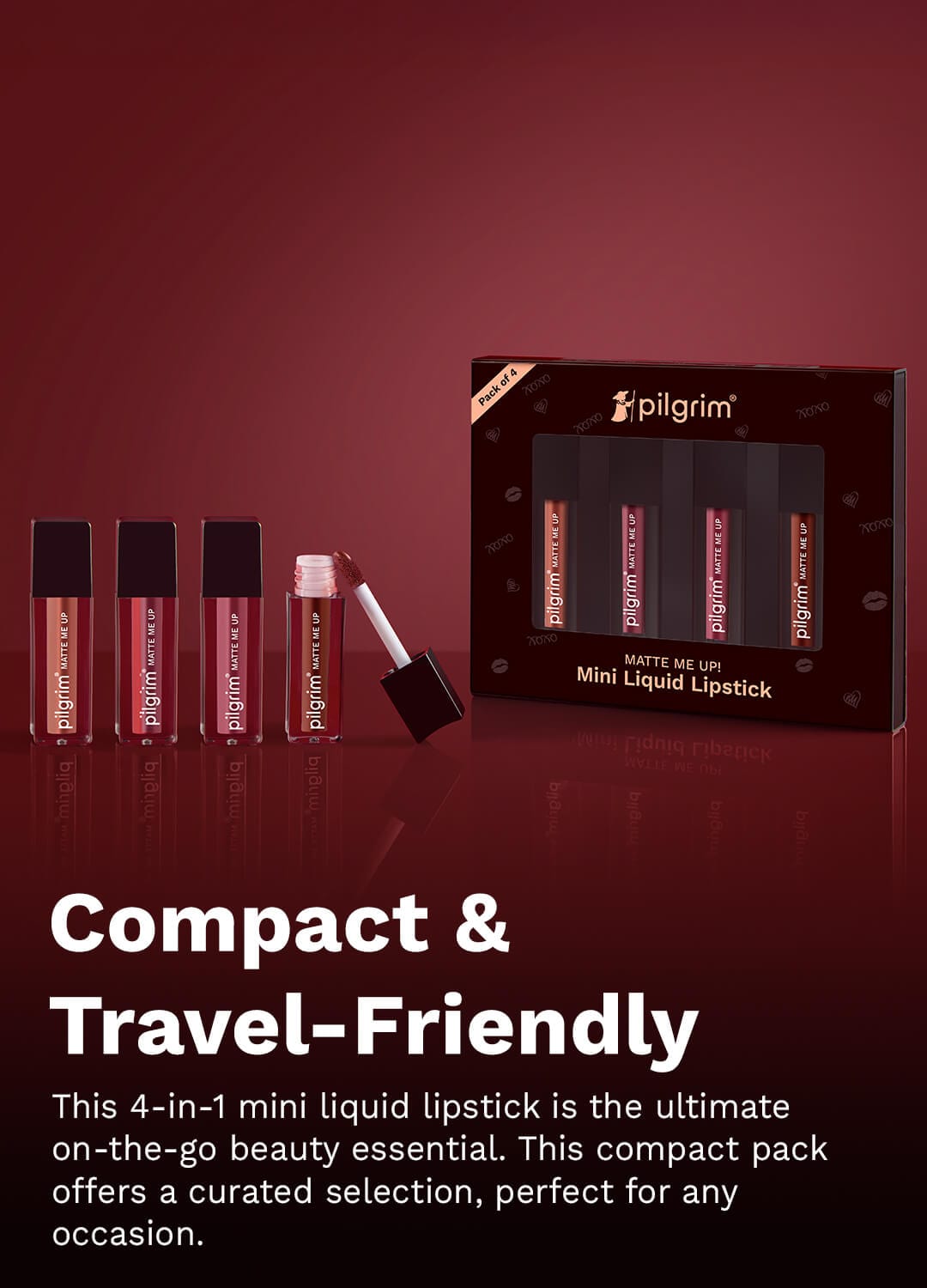 Matte Me Up! Liquid lipstick 4 in 1 pack (minis)
