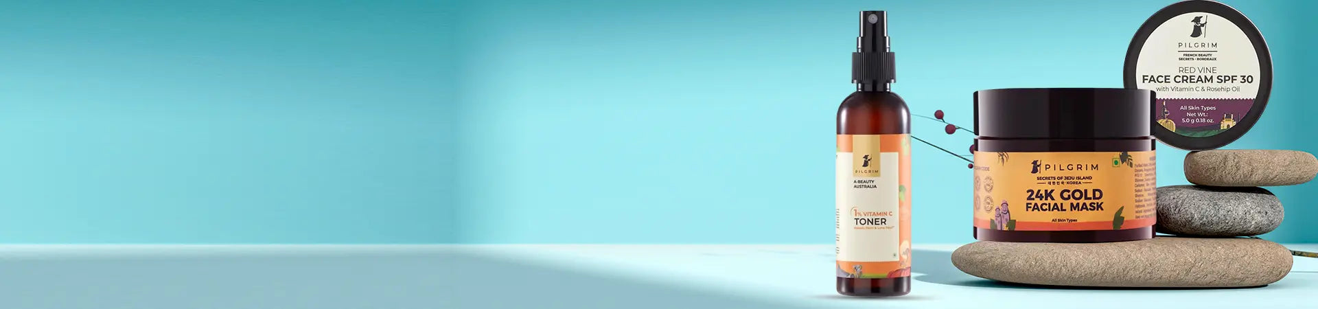 Pilgrim face care category banner