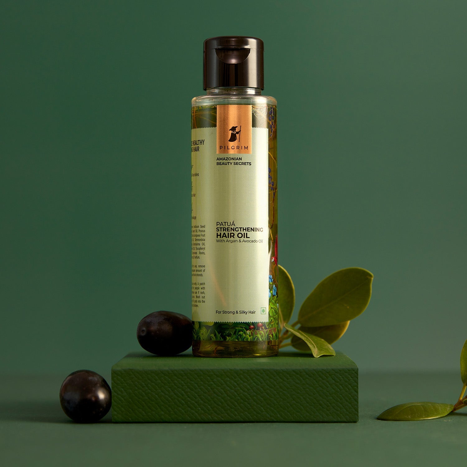 STRENGTHENING HAIR OIL WITH PATUÁ, ARGAN &amp; AVOCADO OIL NOURISHES &amp; PROTECT, 115ml - Image