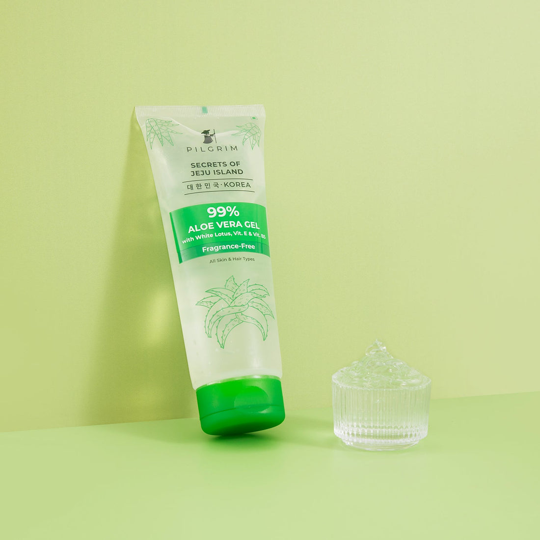  99% Pure Aloe Vera Gel 200ml with Vitamin E &amp; B5 for Face &amp; Hair |Hydrates &amp; Soothes Skin |Conditions &amp; Softens Hair |Free from Parabens, Sulphates, Mineral Oils &amp; Fragrance - Image