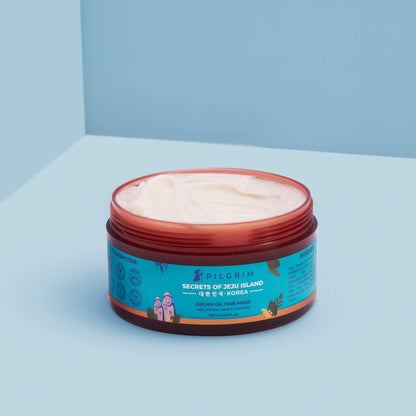  Argan Oil Hair Mask for dry &amp; frizzy hair with White Lotus and Camellia for smoothening hair, deep conditioning and hair fall control |For Men &amp; Women | 200ml - Image