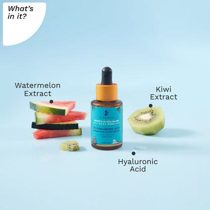 Deep Hydration Serum with 2% Hyaluronic Acid Hydration Super Serum With Kiwi Extracts 30ml - What&