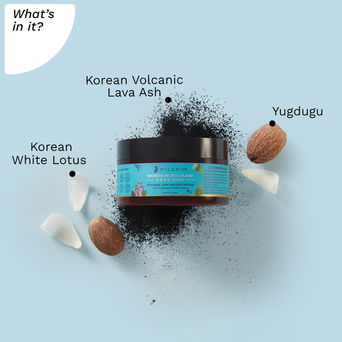 VOLCANIC LAVA ASH FACE SCRUB - What&
