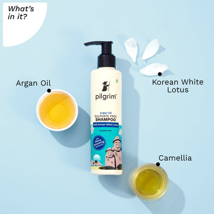  Argan Oil Sulphate Free Shampoo For Dry Frizzy Hair, Men and Women - What&
