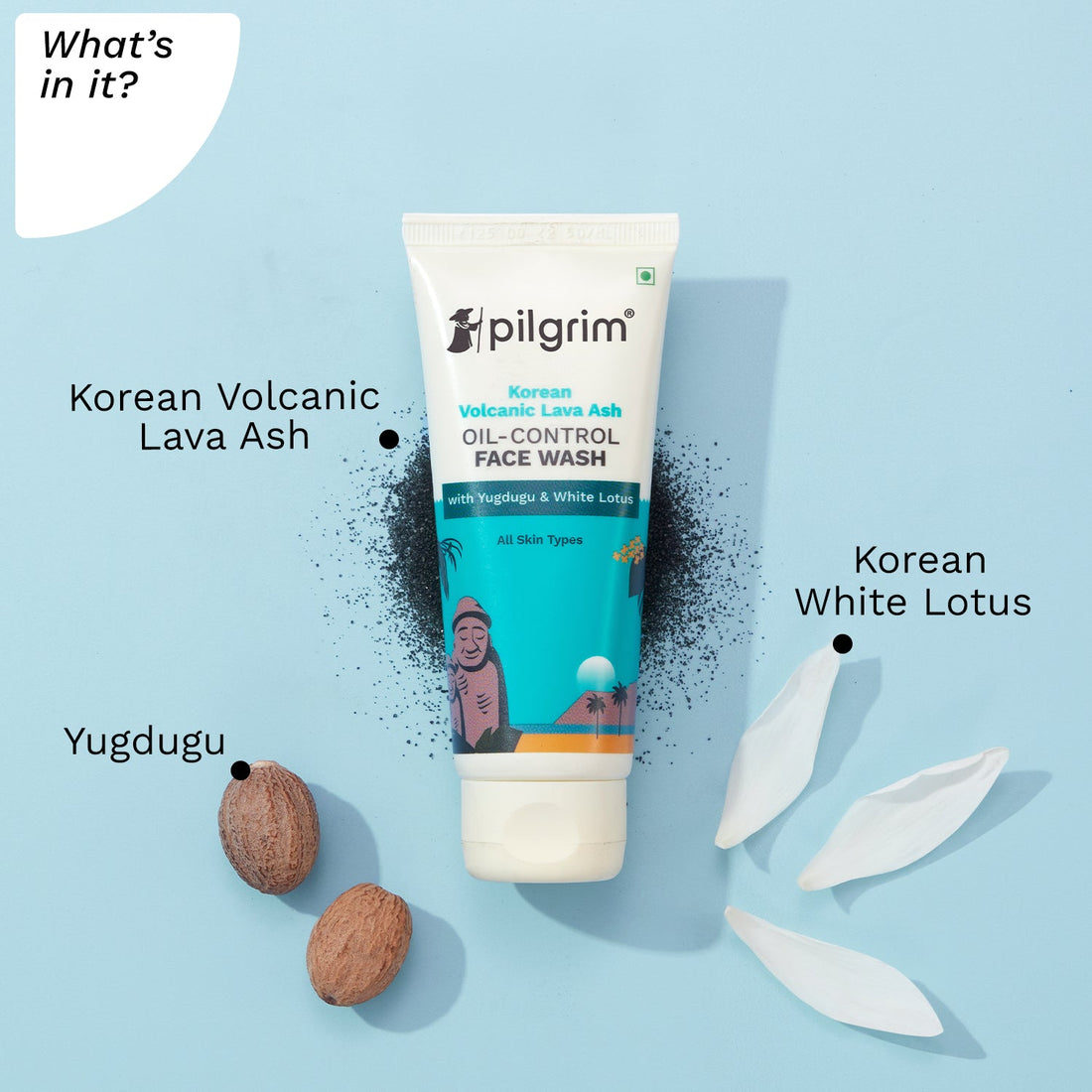 VOLCANIC LAVA ASH OIL CONTROL FACE WASH - Whats In it