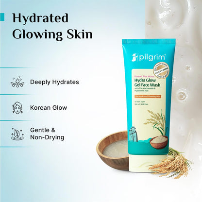 Korean Rice Water Hydra Glow Gel Face Wash 100ml