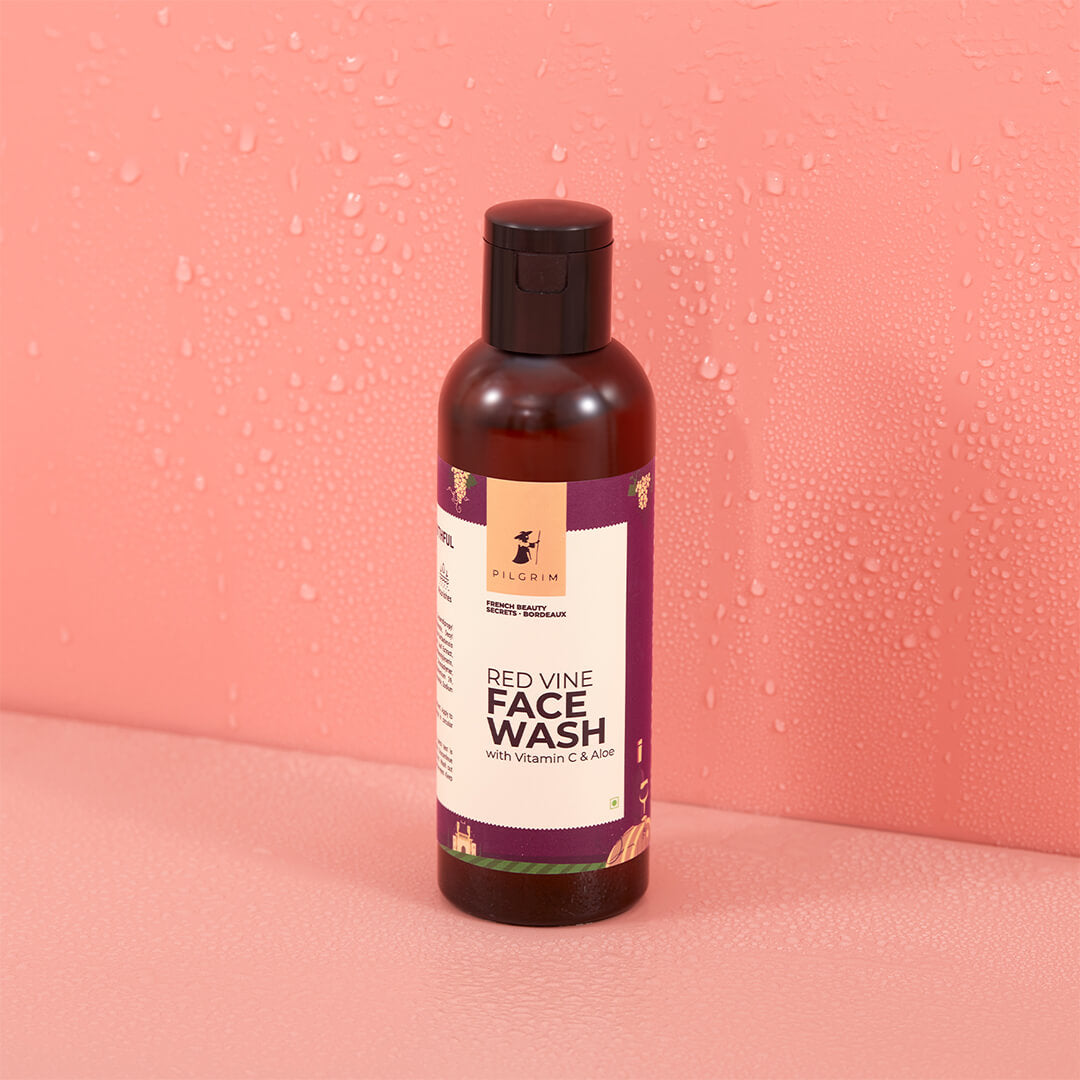 RED VINE FACE WASH WITH VITAMIN C &amp; ALOE VERA FOR ANTI AGEING AND DARK SPOTS 100ml