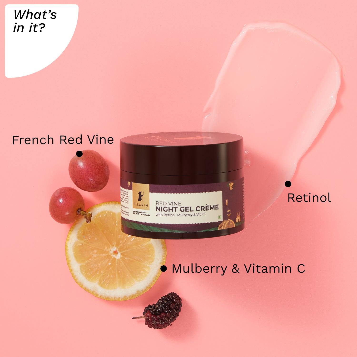 RED VINE NIGHT GEL CRÈME - Whats&