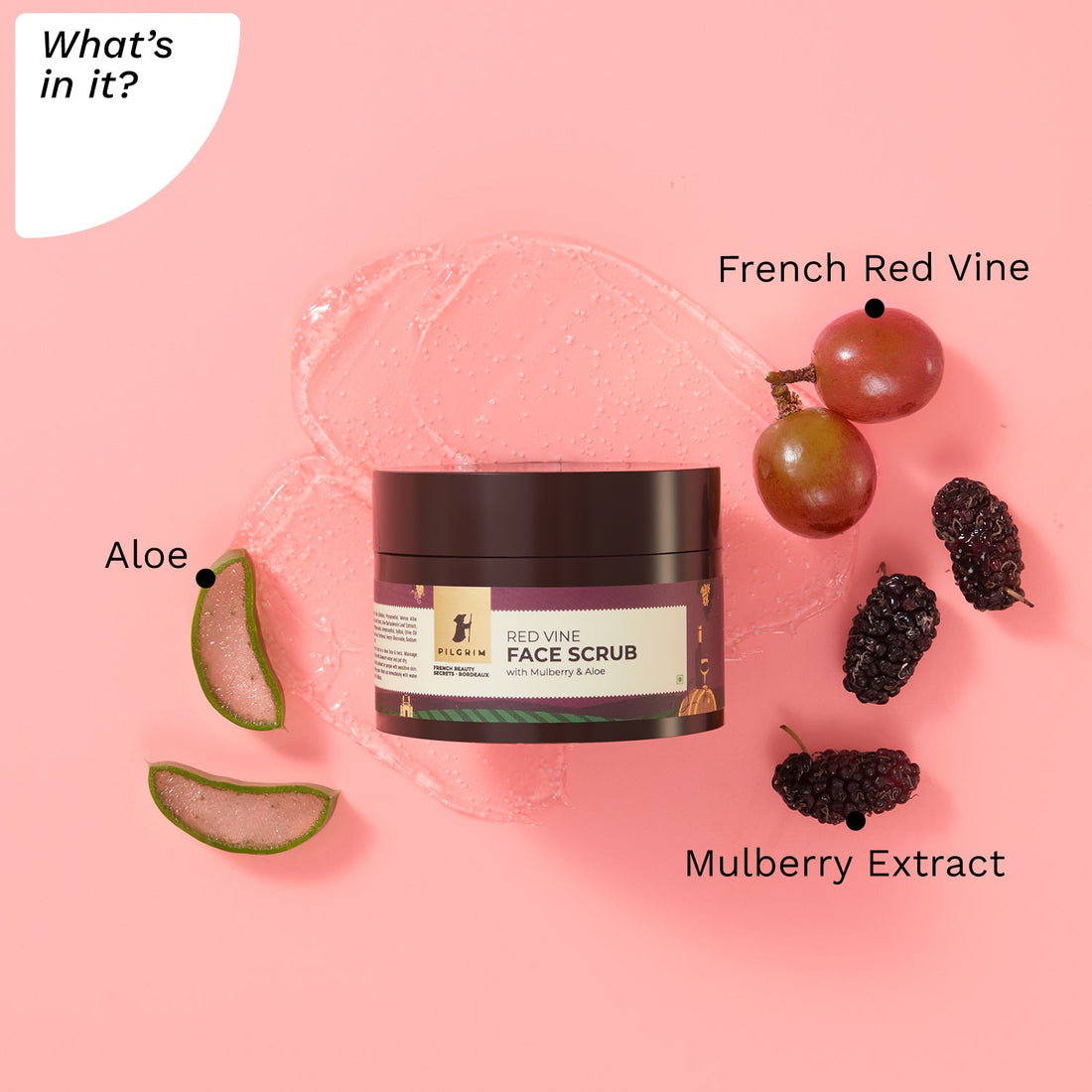 RED VINE FACE SCRUB - What&