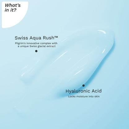 SWISS AQUA RUSH™ 120H MOISTURIZER, STRENGTHENS SKIN BARRIERS, GIVES A PLUMP &amp; GLOWING SKIN, 120H OF INCREASED HYDRATION, 50g- What&