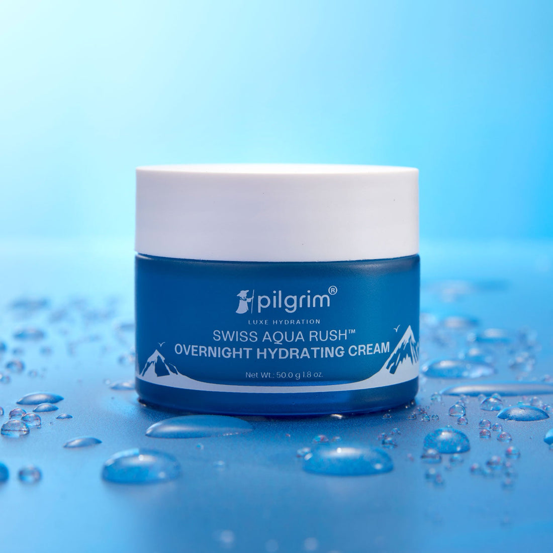 SWISS AQUA RUSH™ OVERNIGHT HYDRATING CREAM, OVERNIGHT INTENSE HYDRATION, FORTIFIES SKIN BARRIER, 50g- Image