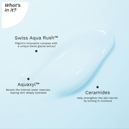 SWISS AQUA RUSH™ OVERNIGHT HYDRATING CREAM, OVERNIGHT INTENSE HYDRATION, FORTIFIES SKIN BARRIER, 50g- What&