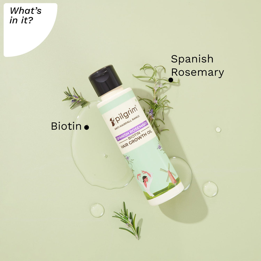 Spanish Rosemary &amp; Biotin Hair Growth Oil -What&