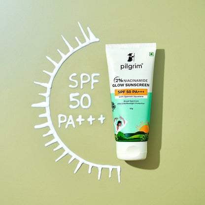 2% NIACINAMIDE  GLOW SUNSCREEN SPF 50 PA+++ -Image