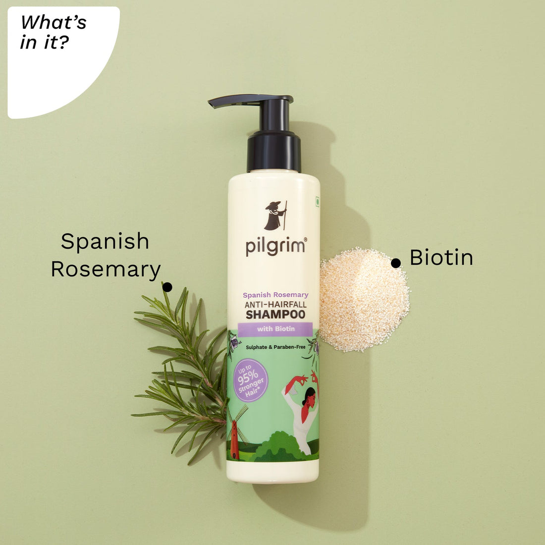 Spanish Rosemary ANTI-HAIRFALL 
SHAMPOO
 -What&