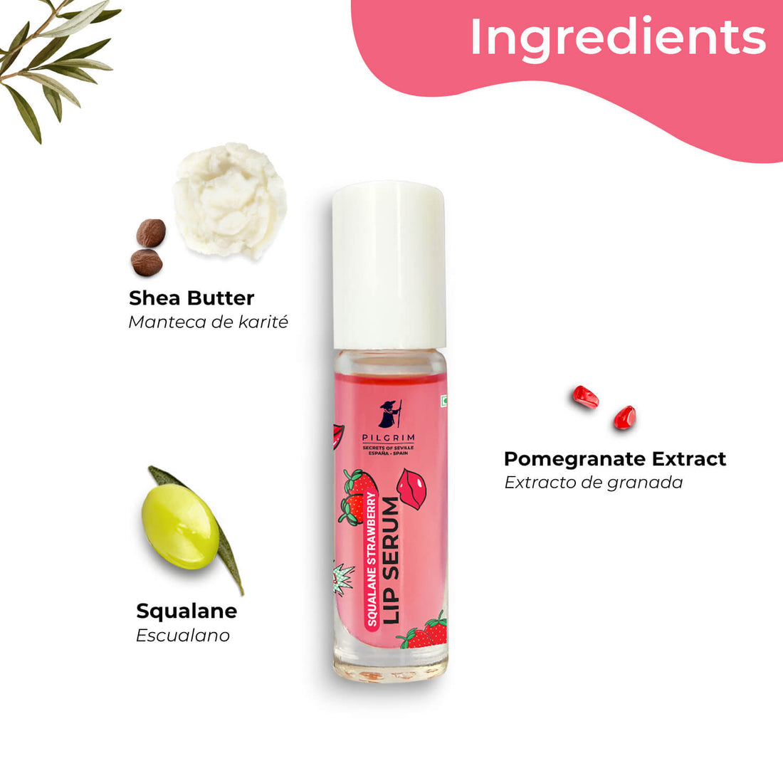 Squalane Strawberry LIP SERUM -What&