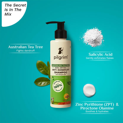 AUSTRALIAN TEA TREE NON-DRYING ANTI-DANDRUFF SHAMPOO 200ml