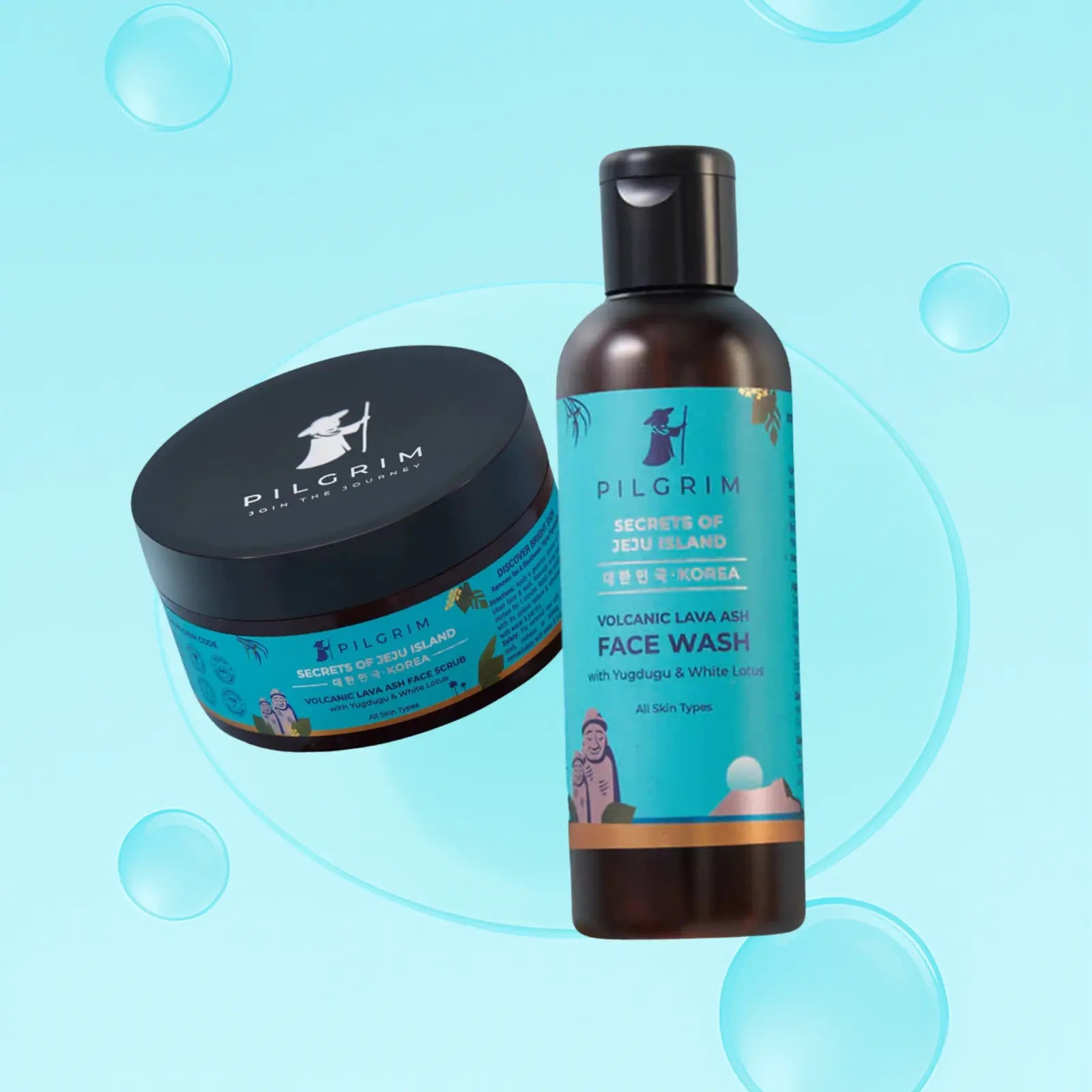 Volcanic lava Face wash + Scrub Combo