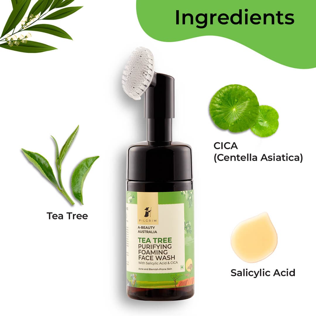 Australian Collection - Tea Tree FOAMING FACE WASH (with brush) Image